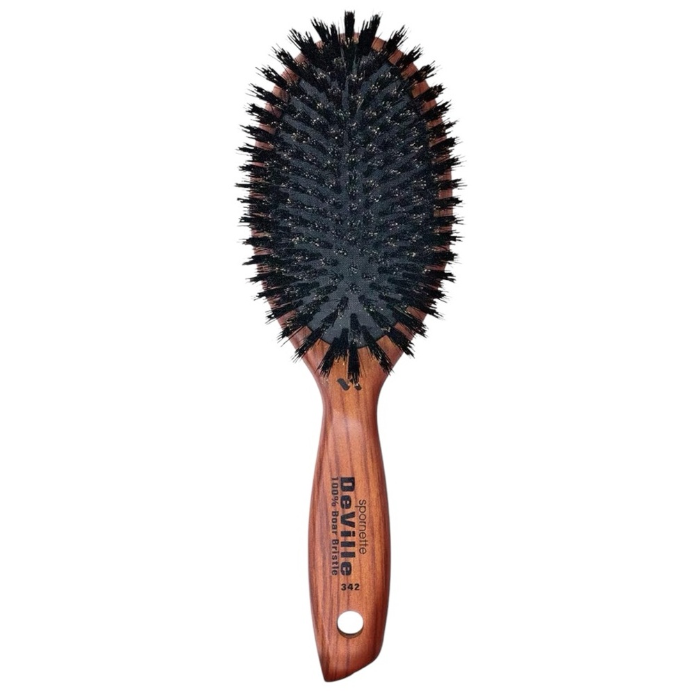 SPORNETTE DEVILLE 342 100% BOAR BRISTLE BRUSH - BNWT